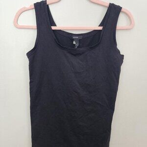 Alfani Black Fitted Tank Top Size Small